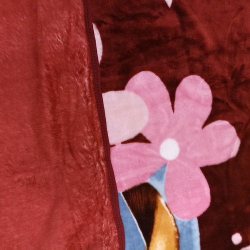Half-double blanket burgundy new