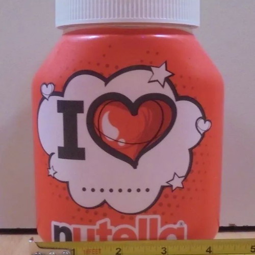 Nutella old collectible glass jar like new