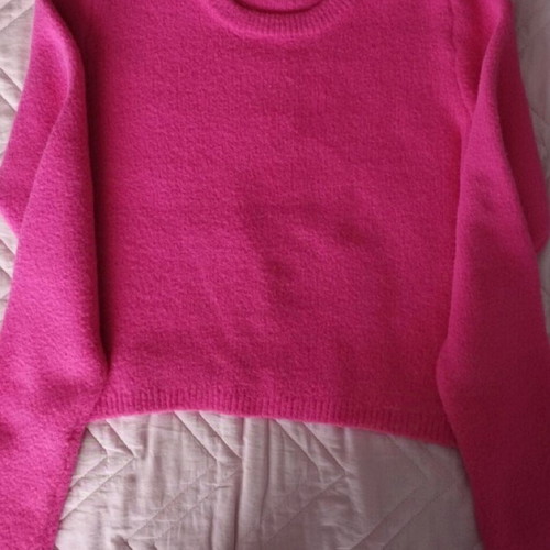 Terranova women's knitted fuzzy sweater like new, size S, pink