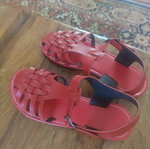 Red sandals size 39