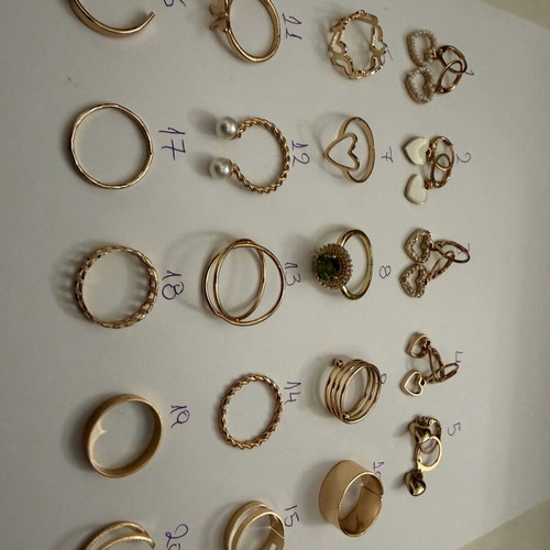 Rings new gold-colored