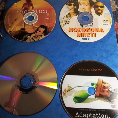 DVD movies like new, Adaptation, Factotum, Nurse Betty, City of Lost Children