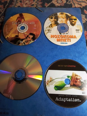 DVD movies like new, Adaptation, Factotum, Nurse Betty, City of Lost Children