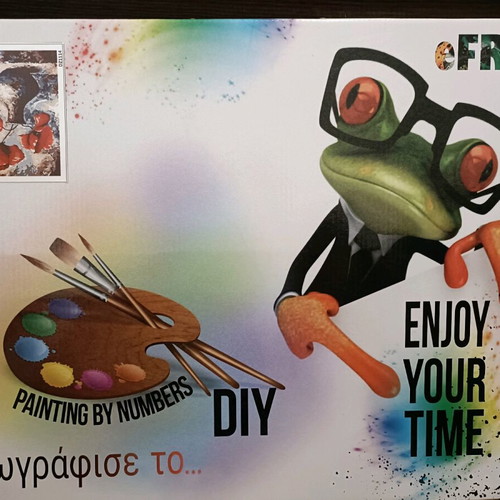 DIY painting kit new with 40x50 canvas