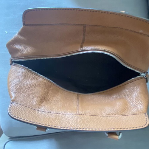 Tod’s leather handbag used, brown color