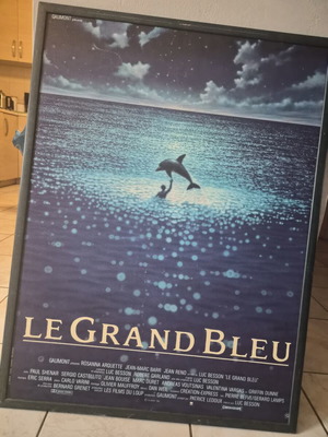 Vintage κάδρο Le Grand Bleu 90×70 εκ. σαν καινούργιο