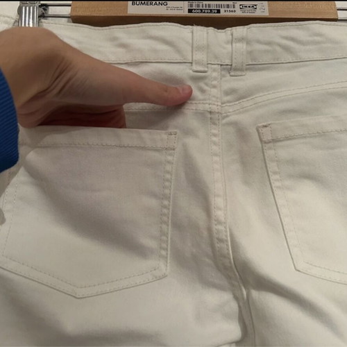 Esmara white denim pants like new, size L