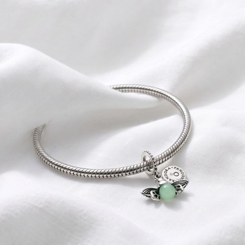 Pandora Charm Firefly S925 ALE new, glows in the dark, turquoise silver