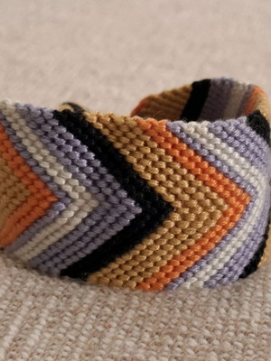 Boho woven bracelet handmade like new, length 17 cm