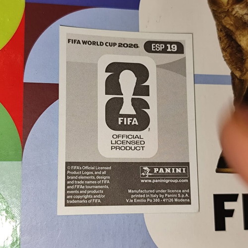 Alvaro Morata World Cup 2026 Panini sticker new