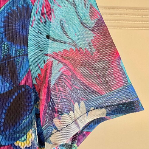 Desigual Lacroix Exeter mini dress new, colorful psychedelic pattern