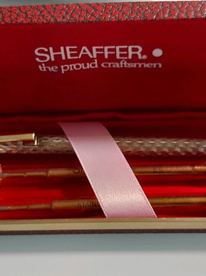 Sheaffer pen sterling silver new, vintage 1950-60 with box