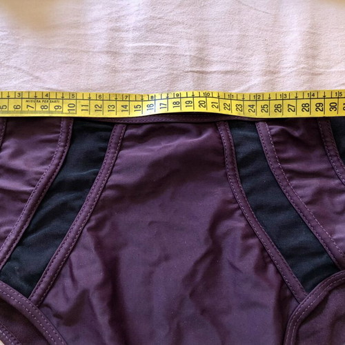 Sogno d’Oro purple bikini with black mesh, size 48