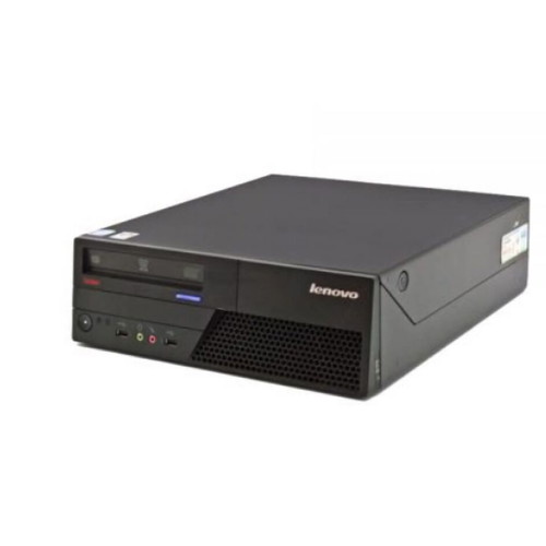 Lenovo ThinkCentre SFF desktop computer used with LG 20" monitor