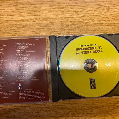 Booker T. & The MGs The Very Best Of CD, Stax Records