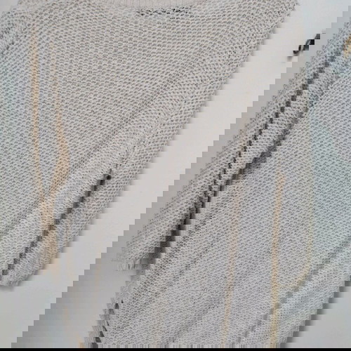 Zara Knit πουλόβερ μεταχειρισμένο, ανοιξιάτικο, μανίκια 3/4, μπεζ, μέγεθος M