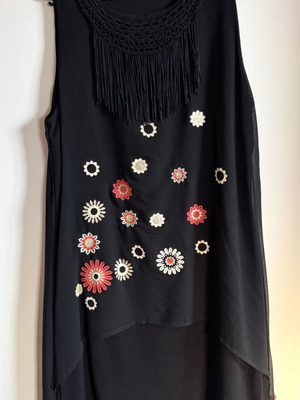 Φόρεμα Desigual Barrie αμάνικο καλοκαιρινό μαύρο καινούργιο