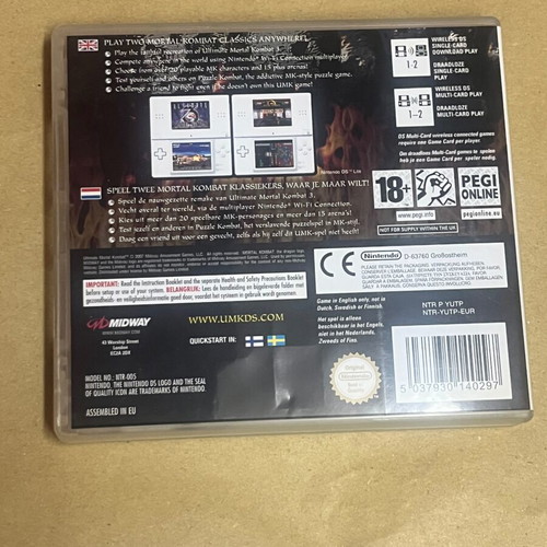 Mortal Kombat Ultimate Nintendo DS game