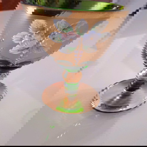 Σετ χειροποίητου κρυστάλλου Egermann καινούργιο, κανάτα και 6 ποτήρια