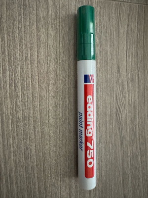 Edding 750 Oil Marker Green New, Permanent