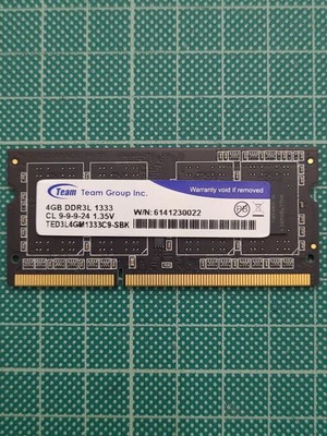 TeamGroup Ram 4GB DDR3L SoDimm 1333 1.35v like new for Laptop