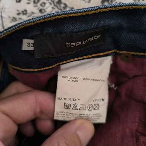 Dsquared2 men's jeans no 33 used, blue, size M