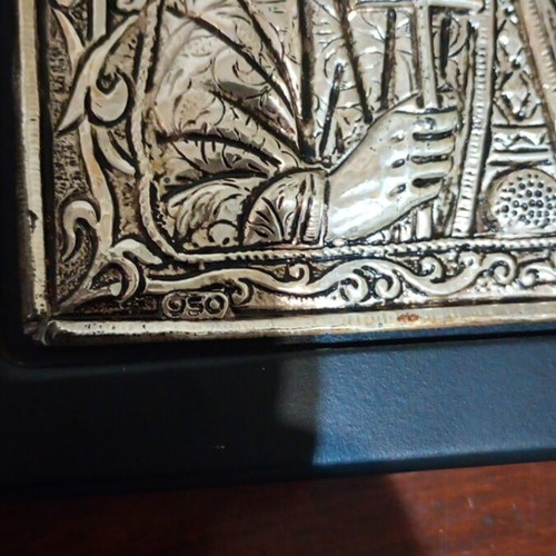 Saint Irene silver icon used