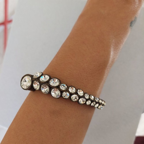 Bracelet with rhinestones like new, metal, brand Accessorize