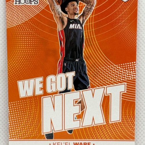 Kel'el Ware 2024-25 NBA Hoops Basketball Rookie Card We Got Next Miami Heat