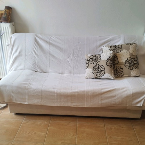 Marmaridis three-seater sofa used without armrests with alcantara fabric