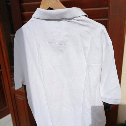 Blue Harbour cotton polo shirt size L like new, white