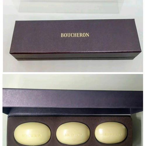 Boucheron Paris set of 3 aromatic soaps new