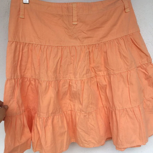 Cotton skirt summer orange size M/40 like new