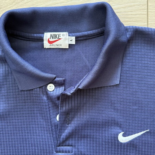 Nike Airliner vintage navy polo shirt size L