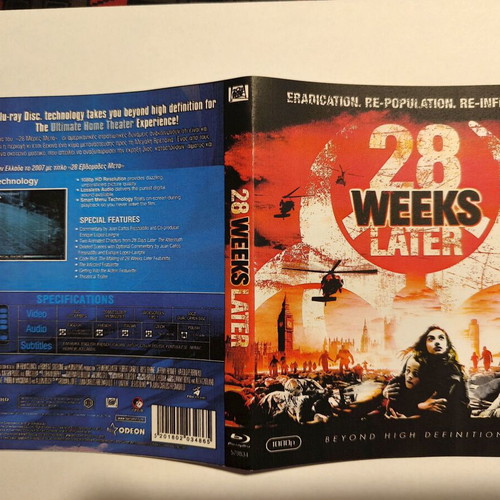 28 Weeks Later Blu-ray new with Greek subtitles