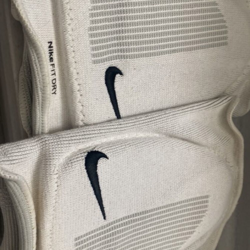 Nike Pro kids' white kneepads
