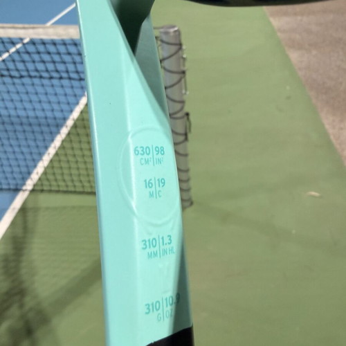 Head Boom Pro tennis racket used, strung with Luxilon 4G Black Edition