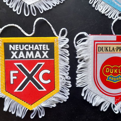 Football Pennants like new, rare and hard-to-find pieces