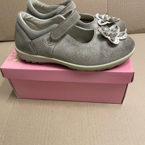 Primigi ballerinas used, leather, grey silver, size 31