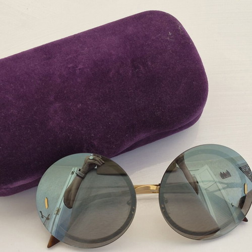Victoria Beckham vintage oversize sunglasses with round lenses