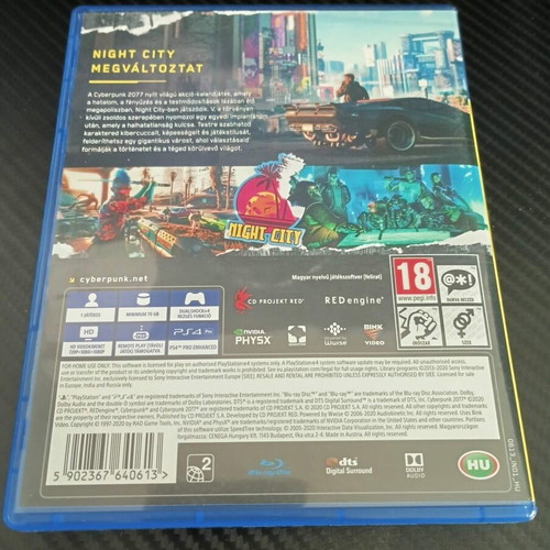 Cyberpunk 2077 game like new with free PS5 upgrade