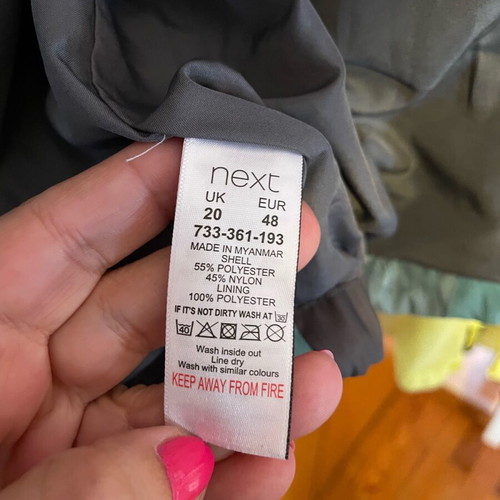 Next spring windbreaker jacket like new, plus size 20, multicolor