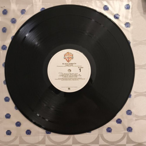 Black Sabbath vinyl records used, Live at Last and Sabotage