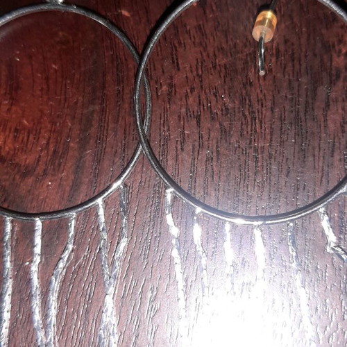 Earrings like new, impressive design