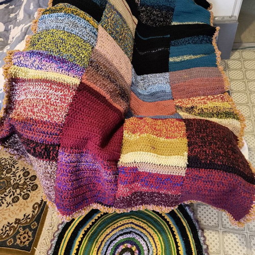Handmade quilt blanket new, single 225x118 cm