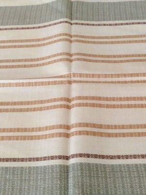Soviet Linen Table Runner new, large size, striped pattern
