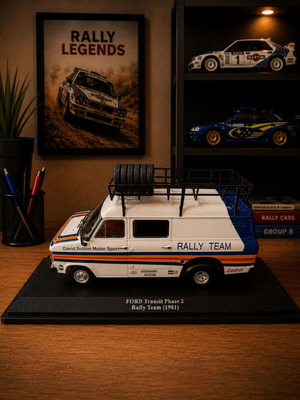 Ford Transit Phase 2 Rally Team 1981 model 1:43 like new