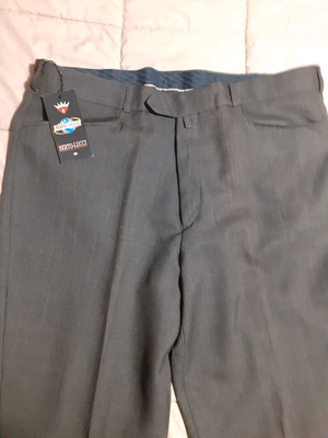 Berto Luccia men's pants gray fabric new XL