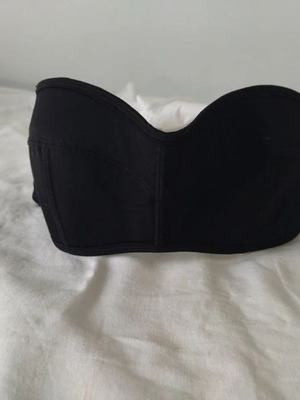 Black Strapless Bikini Top H&M like new with padding size M