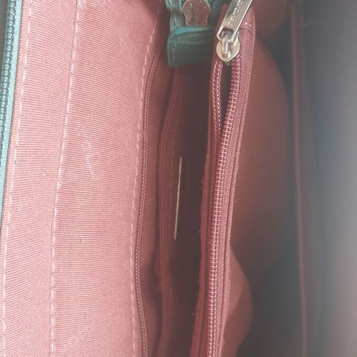 David Jones green backpack used with internal pocket repair needed